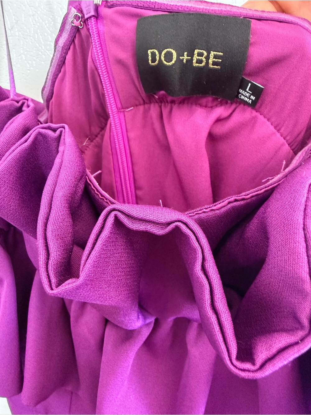 Purple Ruffle Romper Like New - Picture 3 of 3